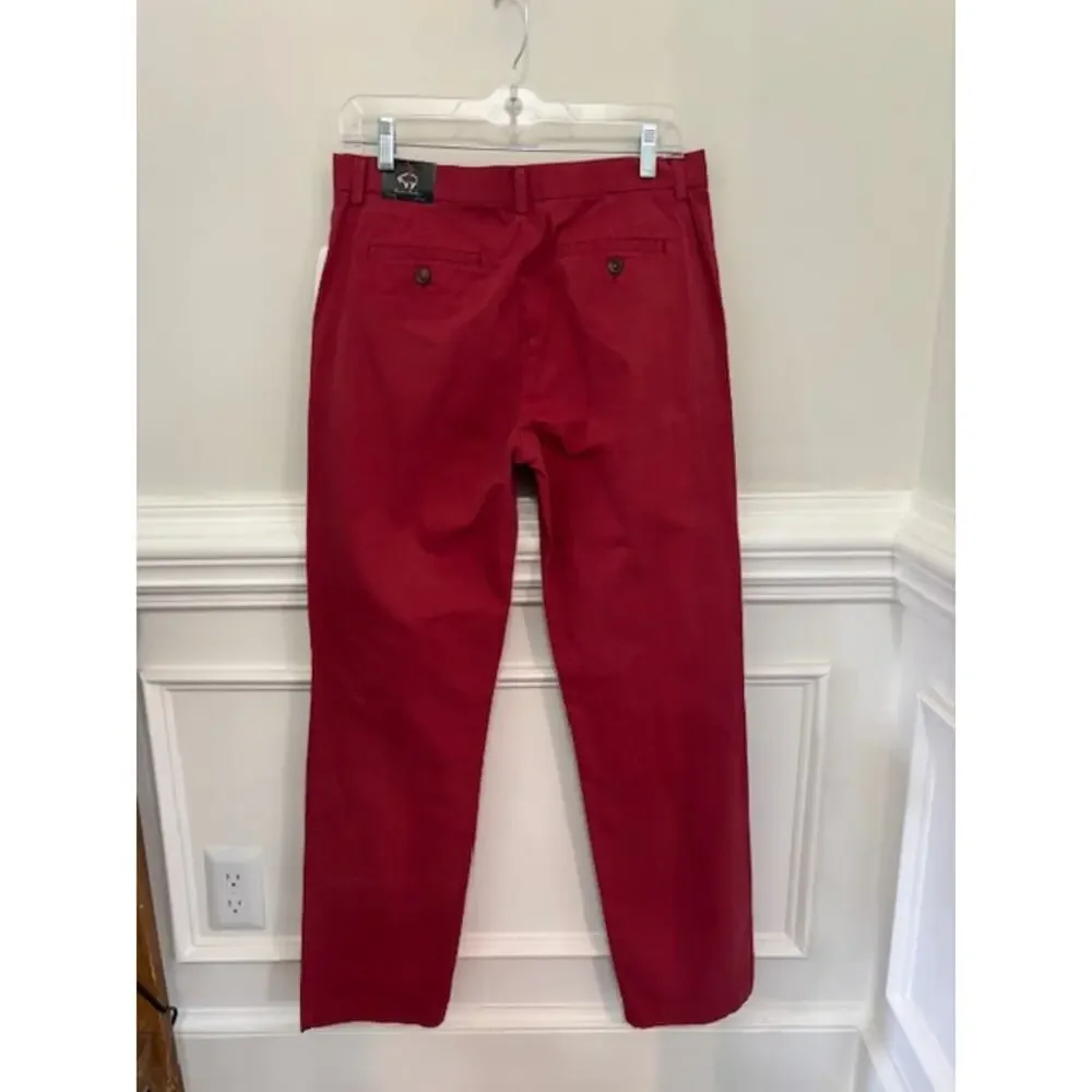 Brooks Brothers Pants Chinos Boys Size 18 Red 100% Cotton Preppy NWT NEW